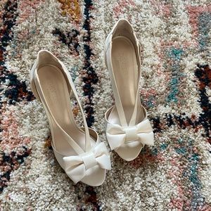 Maiya wedding heels from David’s Bridal. Unused.